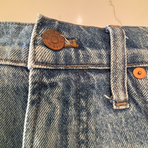 Madewell The Perfect Jean Short - High Rise Cutoff Distressed Denim SZ 28 - Picture 3 of 6